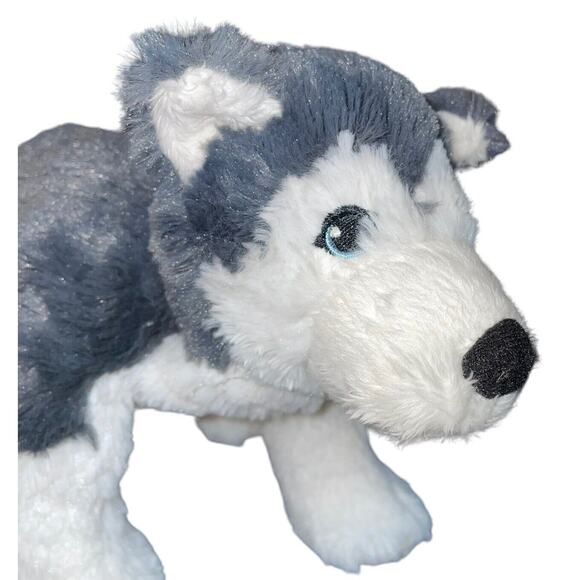 IKEA Plush Dog Siberian Husky Livlig Wolf Puppy Stuffed Animal Nursery Decor 10" - Picture 4 of 12